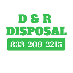 D & R Disposal Logo with phone number